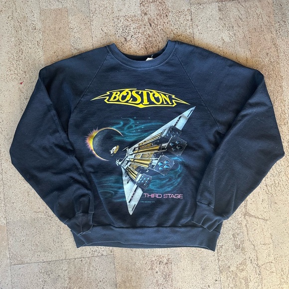 Vintage 1987 Boston Third Stage Tour Crewneck US Tour - Picture 1 of 7